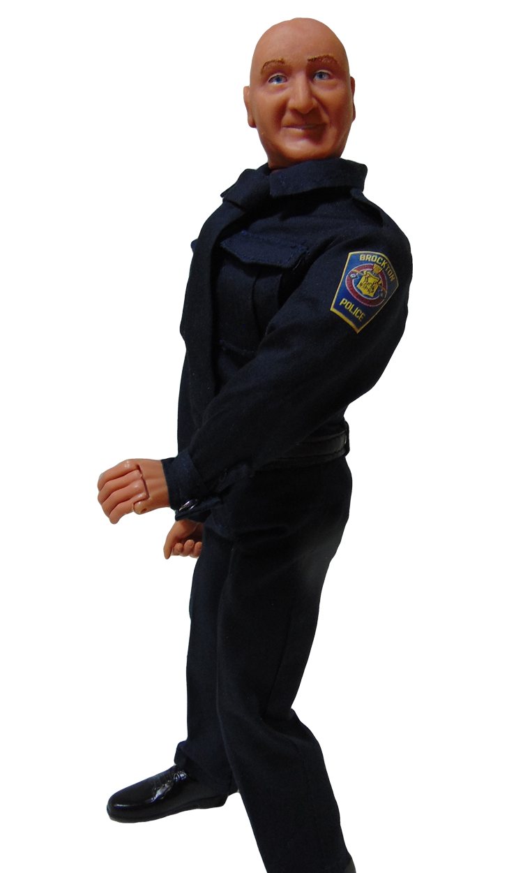 Police Blues With Arm Patch & Shoes